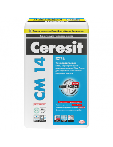 Плиточный клей Ceresit CM-14 Extra 25кг